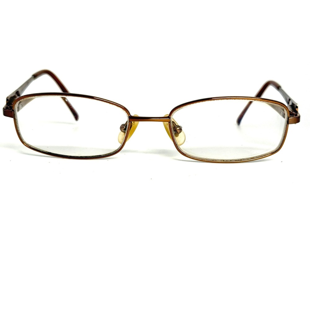 Seiko T0189 Brown‎ Titanium Rectangular Eyeglasses Frames Made in Japan 135mm
